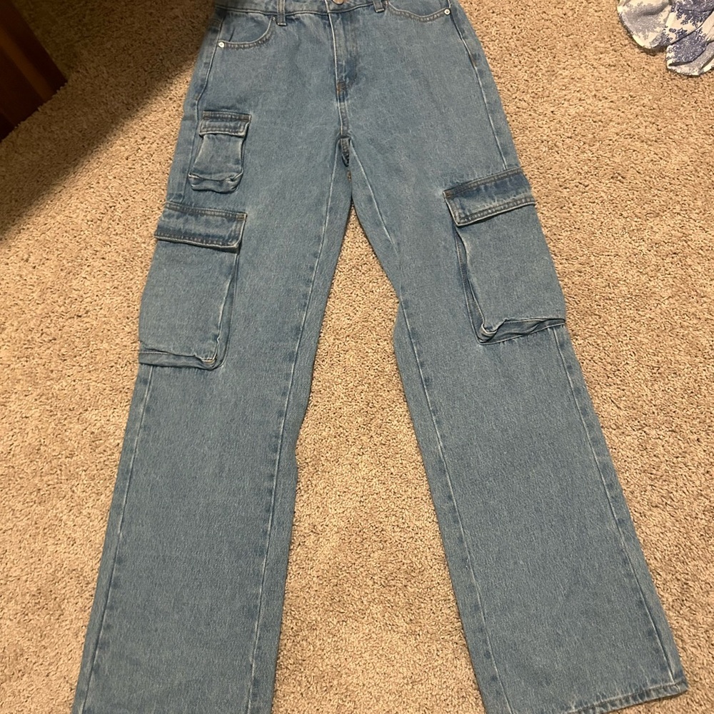 Blue Cargo Jeans